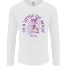 A Bit Witchy Funny Halloween Cat  Witch Mens Long Sleeve T-Shirt White
