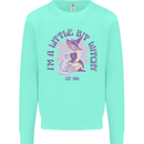 A Bit Witchy Funny Halloween Cat  Witch Mens Sweatshirt Jumper Peppermint