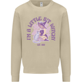 A Bit Witchy Funny Halloween Cat  Witch Mens Sweatshirt Jumper Sand