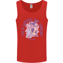 A Bit Witchy Funny Halloween Cat  Witch Mens Vest Tank Top Red