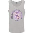 A Bit Witchy Funny Halloween Cat  Witch Mens Vest Tank Top Sports Grey