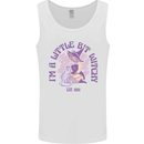 A Bit Witchy Funny Halloween Cat  Witch Mens Vest Tank Top White