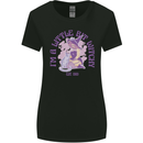 A Bit Witchy Funny Halloween Cat  Witch Womens Wider Cut T-Shirt Black
