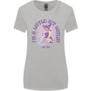 A Bit Witchy Funny Halloween Cat  Witch Womens Wider Cut T-Shirt Sports Grey