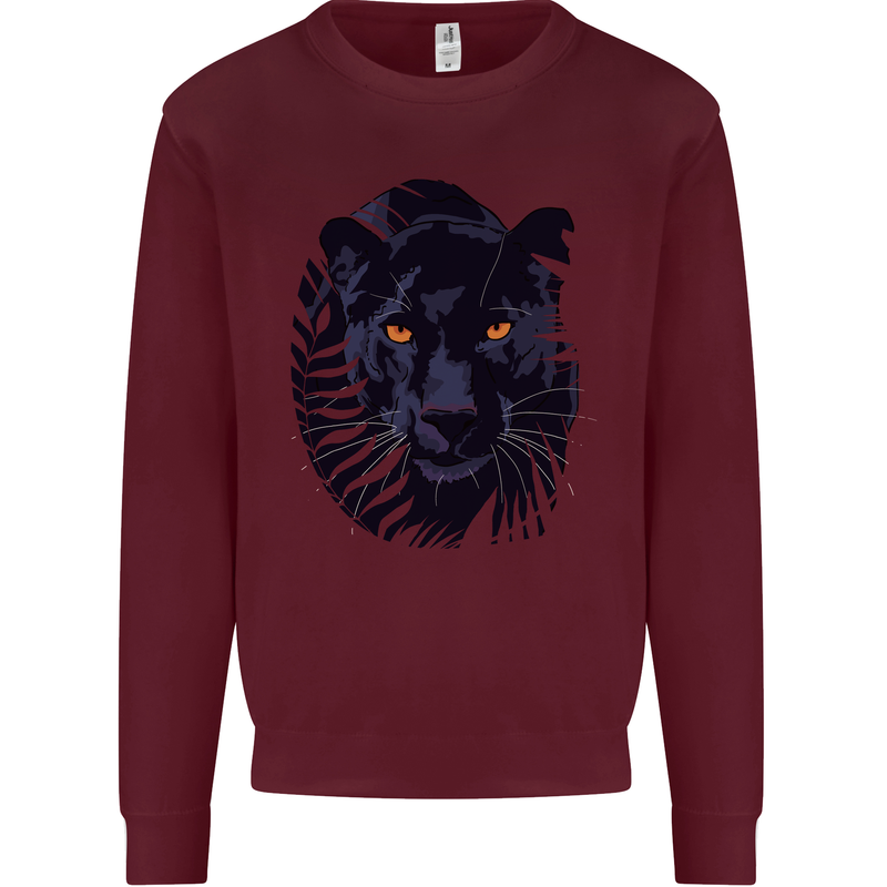 A Black Panther Kids Sweatshirt Jumper Maroon