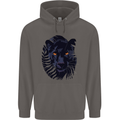 A Black Panther Mens 80% Cotton Hoodie Charcoal