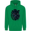 A Black Panther Mens 80% Cotton Hoodie Irish Green