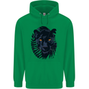 A Black Panther Mens 80% Cotton Hoodie Irish Green
