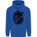 A Black Panther Mens 80% Cotton Hoodie Royal Blue