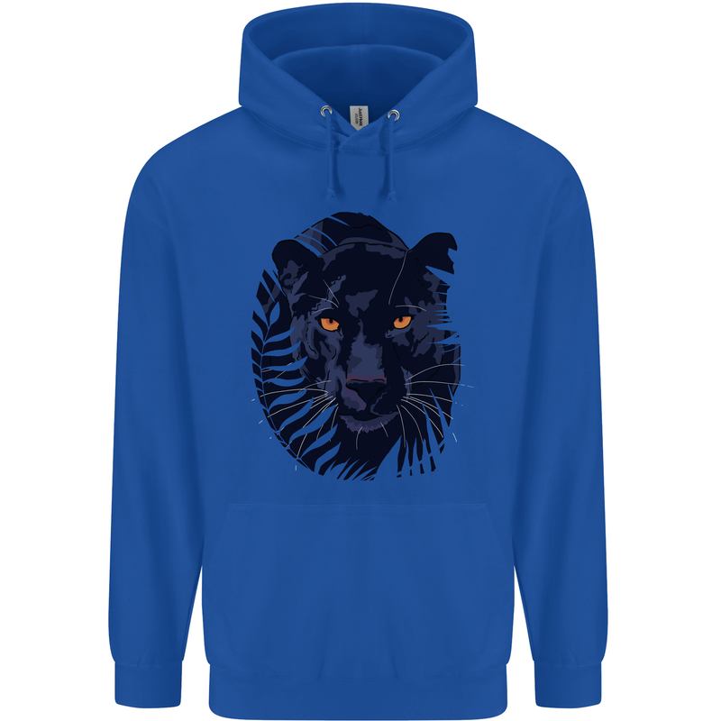 A Black Panther Mens 80% Cotton Hoodie Royal Blue