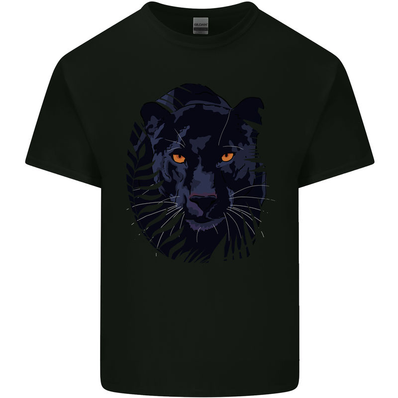 A Black Panther Mens Cotton T-Shirt Tee Top Black