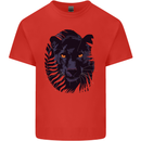A Black Panther Mens Cotton T-Shirt Tee Top Red