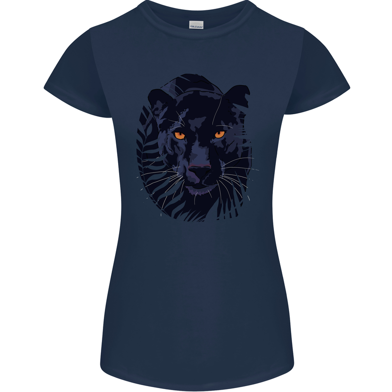 A Black Panther Womens Petite Cut T-Shirt Navy Blue