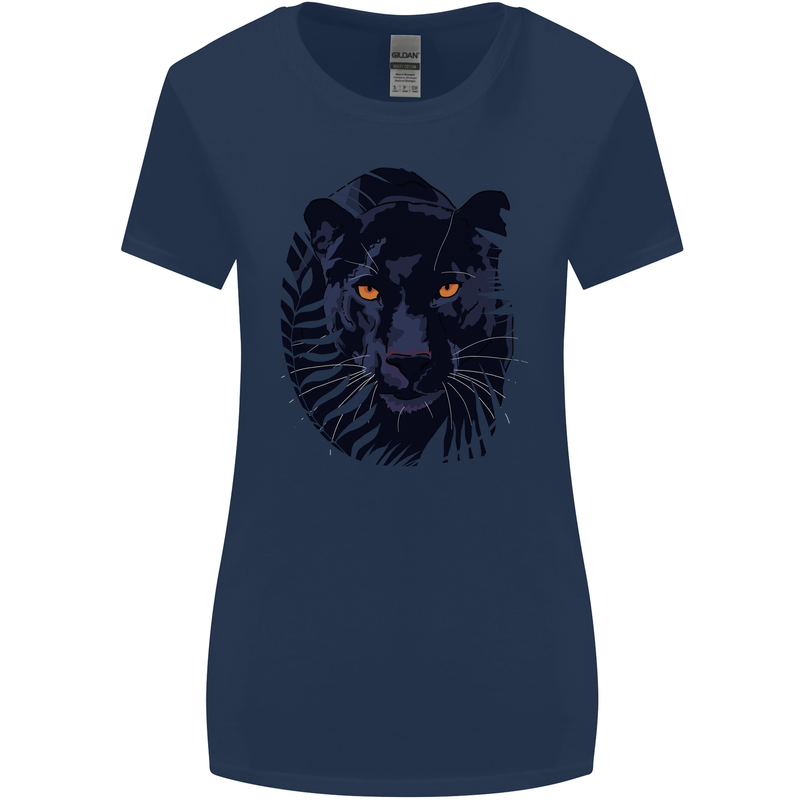 A Black Panther Womens Wider Cut T-Shirt Navy Blue