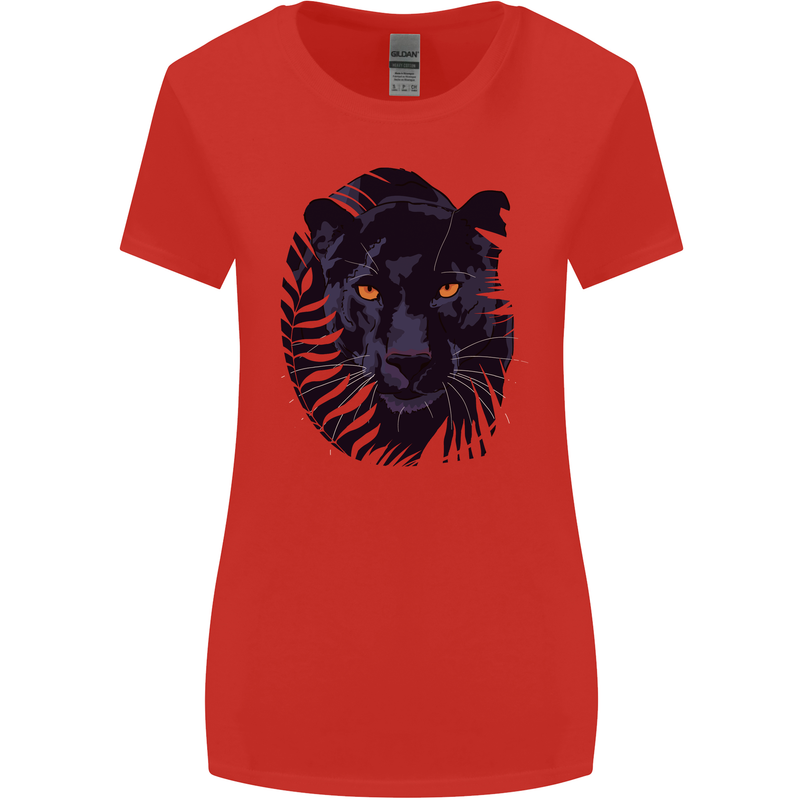 A Black Panther Womens Wider Cut T-Shirt Red