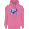 A Blue Watercolour Pug Childrens Kids Hoodie Azalea