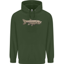 A Bolan Fish Fishing Fisherman Childrens Kids Hoodie Forest Green