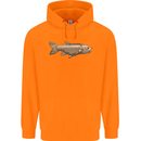 A Bolan Fish Fishing Fisherman Childrens Kids Hoodie Orange