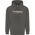 A Bolan Fish Fishing Fisherman Childrens Kids Hoodie Storm Grey