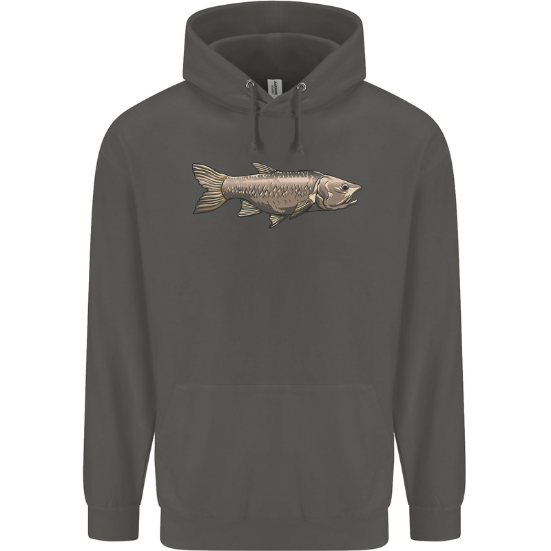 A Bolan Fish Fishing Fisherman Childrens Kids Hoodie Storm Grey