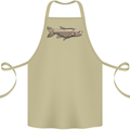 A Bolan Fish Fishing Fisherman Cotton Apron 100% Organic Khaki