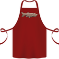 A Bolan Fish Fishing Fisherman Cotton Apron 100% Organic Maroon