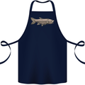 A Bolan Fish Fishing Fisherman Cotton Apron 100% Organic Navy Blue