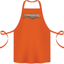 A Bolan Fish Fishing Fisherman Cotton Apron 100% Organic Orange