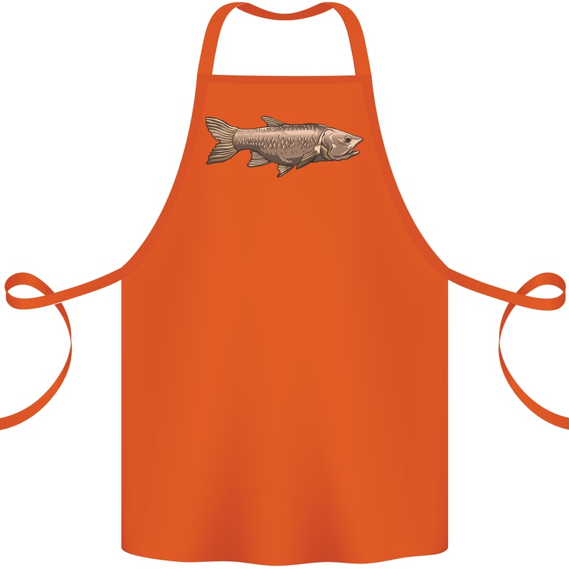 A Bolan Fish Fishing Fisherman Cotton Apron 100% Organic Orange