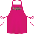 A Bolan Fish Fishing Fisherman Cotton Apron 100% Organic Pink