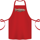 A Bolan Fish Fishing Fisherman Cotton Apron 100% Organic Red