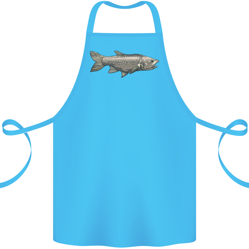 A Bolan Fish Fishing Fisherman Cotton Apron 100% Organic Turquoise