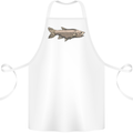 A Bolan Fish Fishing Fisherman Cotton Apron 100% Organic White