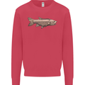 A Bolan Fish Fishing Fisherman Kids Sweatshirt Jumper Heliconia