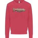 A Bolan Fish Fishing Fisherman Kids Sweatshirt Jumper Heliconia