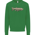 A Bolan Fish Fishing Fisherman Kids Sweatshirt Jumper Irish Green