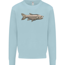 A Bolan Fish Fishing Fisherman Kids Sweatshirt Jumper Light Blue