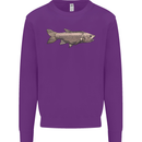 A Bolan Fish Fishing Fisherman Kids Sweatshirt Jumper Purple