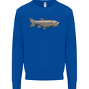 A Bolan Fish Fishing Fisherman Kids Sweatshirt Jumper Royal Blue
