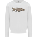 A Bolan Fish Fishing Fisherman Kids Sweatshirt Jumper White
