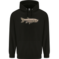 A Bolan Fish Fishing Fisherman Mens 80% Cotton Hoodie Black