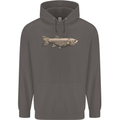 A Bolan Fish Fishing Fisherman Mens 80% Cotton Hoodie Charcoal