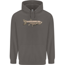 A Bolan Fish Fishing Fisherman Mens 80% Cotton Hoodie Charcoal
