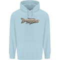 A Bolan Fish Fishing Fisherman Mens 80% Cotton Hoodie Light Blue