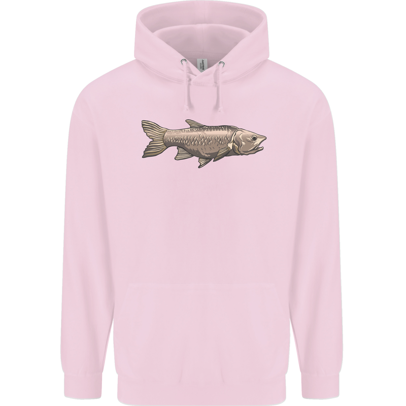 A Bolan Fish Fishing Fisherman Mens 80% Cotton Hoodie Light Pink