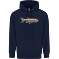 A Bolan Fish Fishing Fisherman Mens 80% Cotton Hoodie Navy Blue