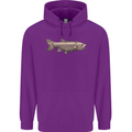 A Bolan Fish Fishing Fisherman Mens 80% Cotton Hoodie Purple