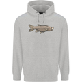 A Bolan Fish Fishing Fisherman Mens 80% Cotton Hoodie Sports Grey