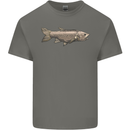 A Bolan Fish Fishing Fisherman Mens Cotton T-Shirt Tee Top Charcoal