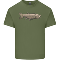 A Bolan Fish Fishing Fisherman Mens Cotton T-Shirt Tee Top Military Green